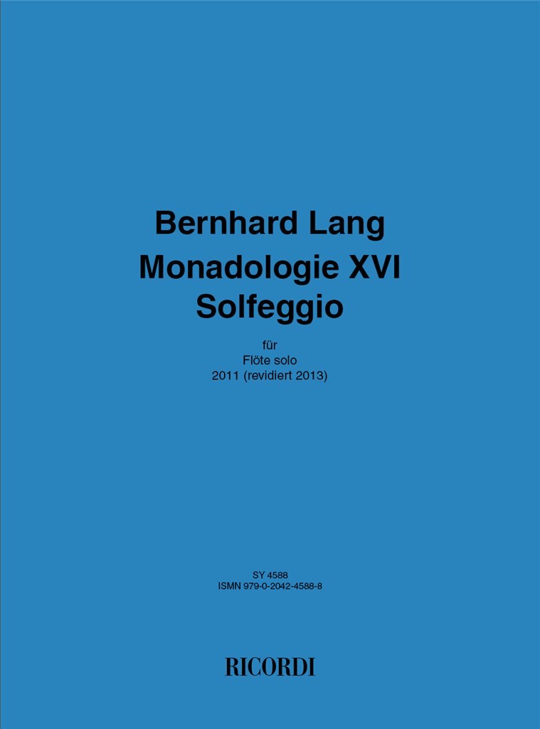 Monadologie XVI Solfeggio